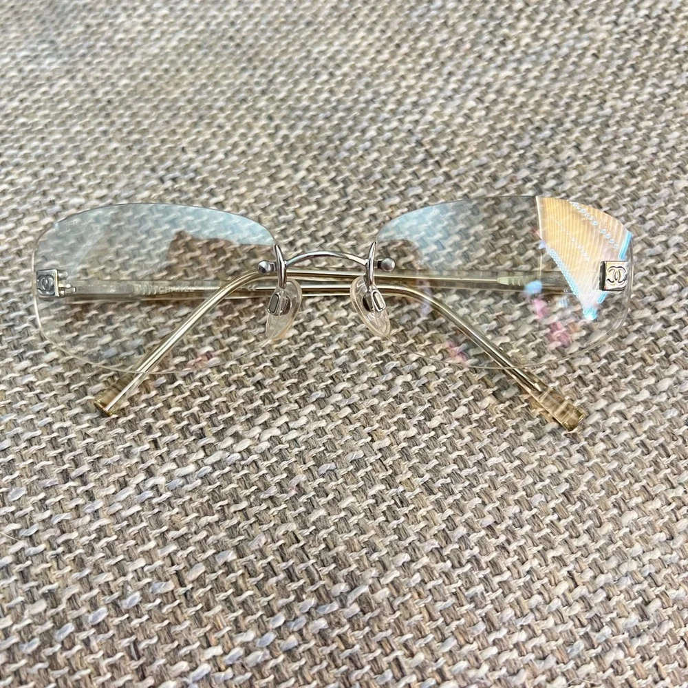 CHANEL Gold Rimless Glasses - Picture 11 of 12